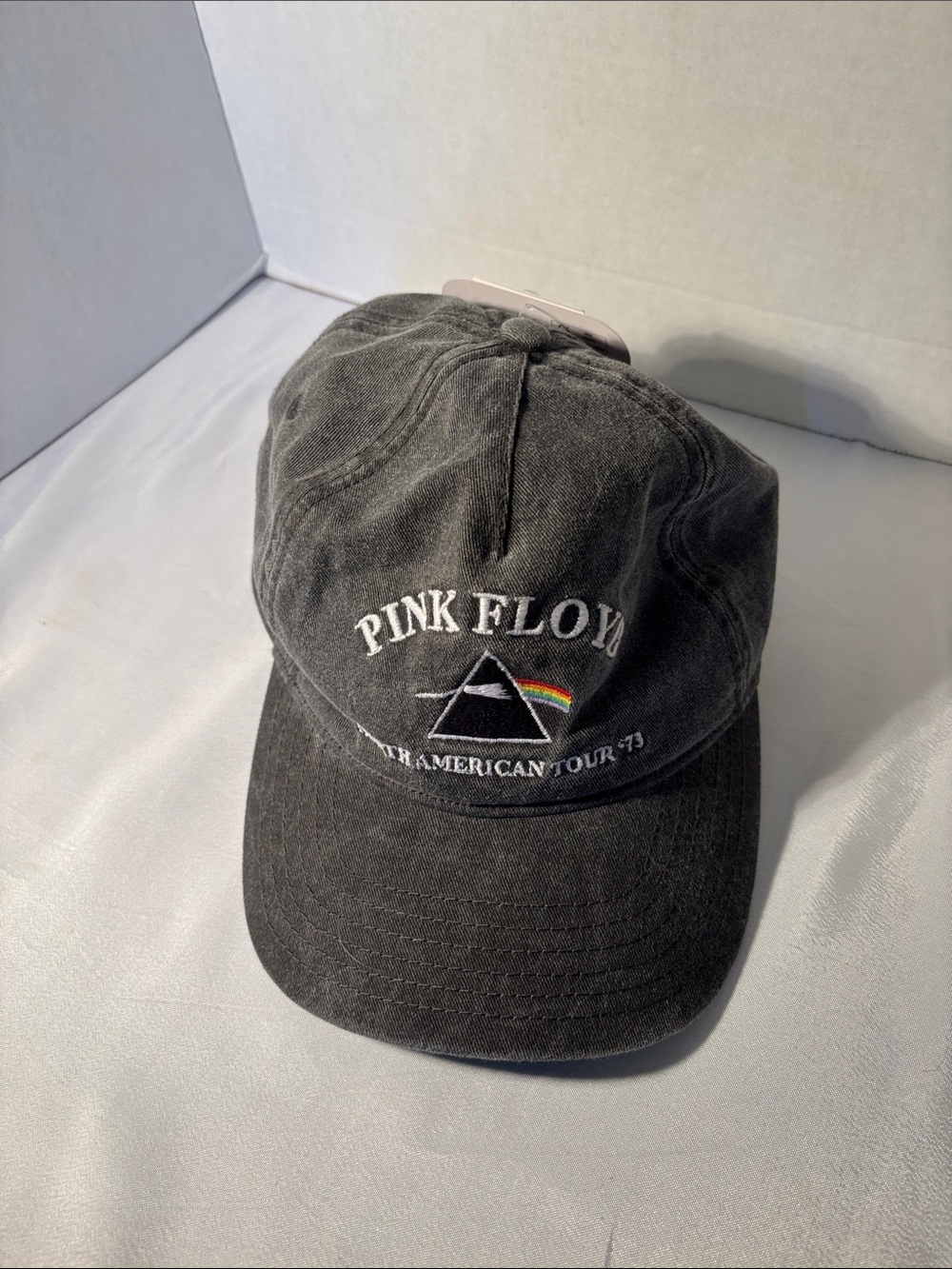 Pink Floyd Washed Black Embroidered Prism Cap